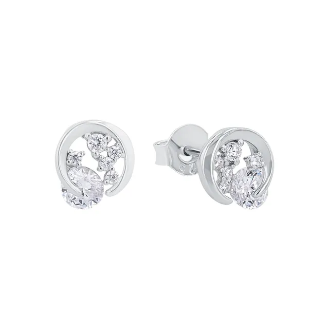 amor-ohrschmuck-ohrstecker-2026215-silber-zirkonia-0-9-cm image 1