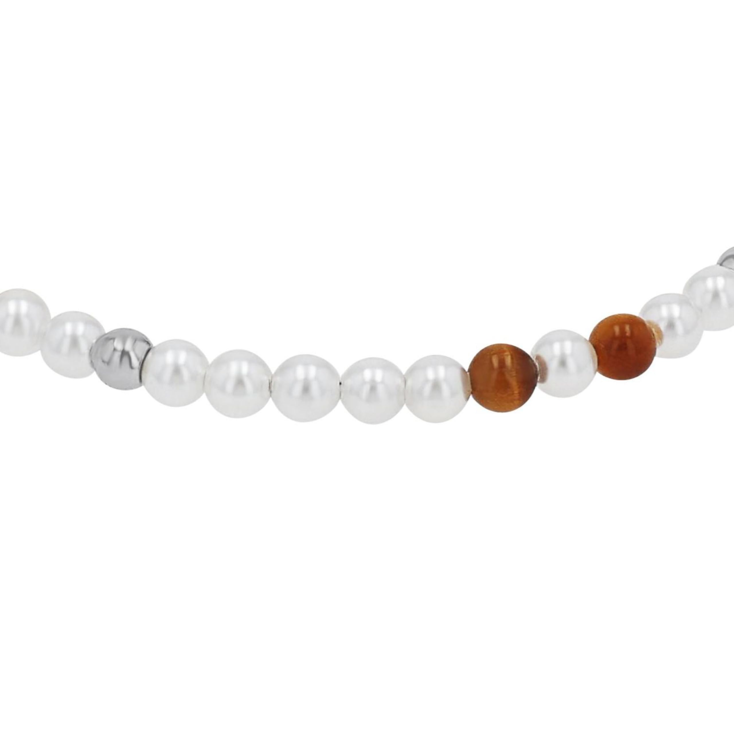 amor-armband-edelstahl-braun-kugel-anh-nger image 5