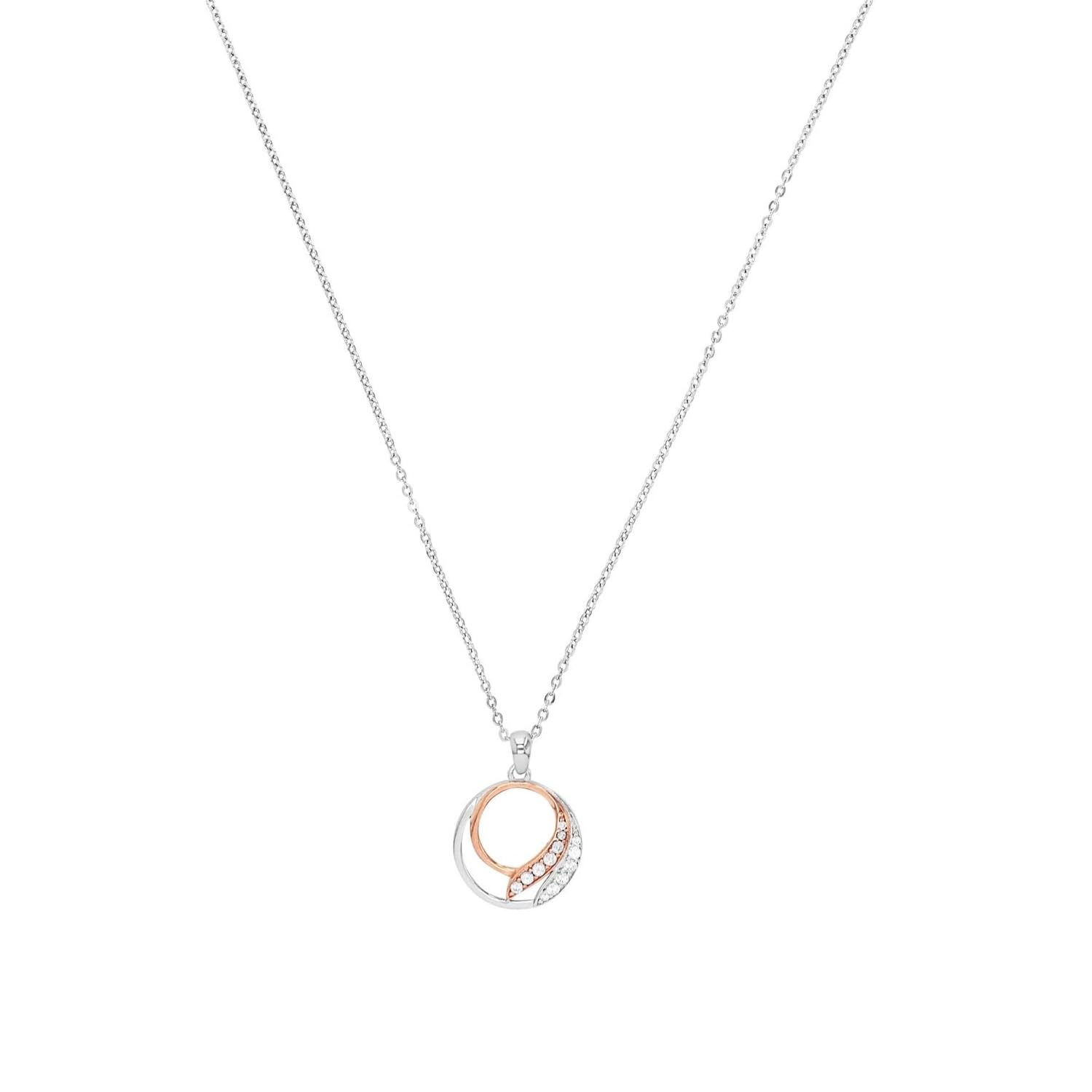 amor-halsschmuck-kette-anh-nger-45-cm-bicolor-zirkonia image 1