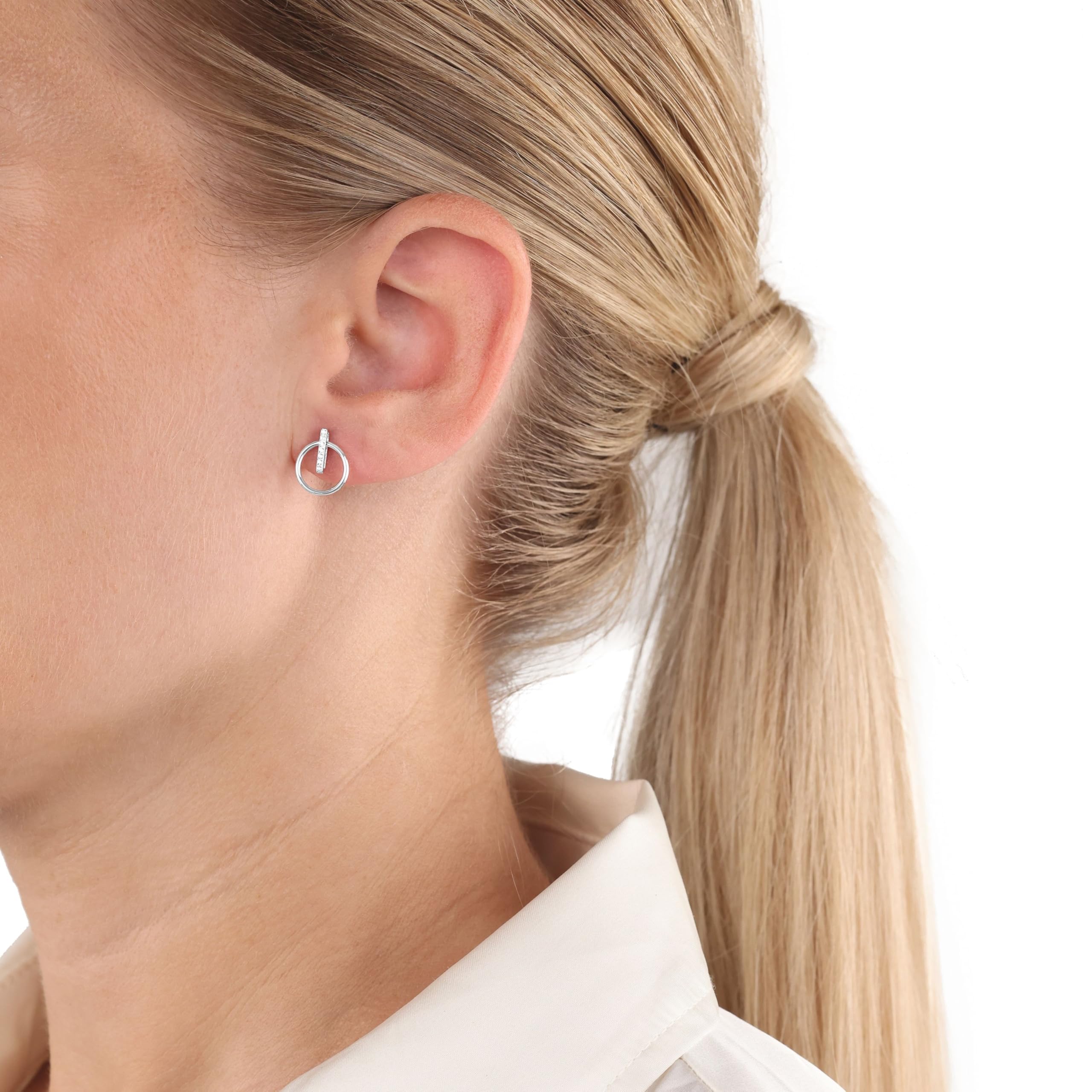 amor-ohrschmuck-ohrstecker-925-silber-zirkonia-amr-e0097-damen image 2