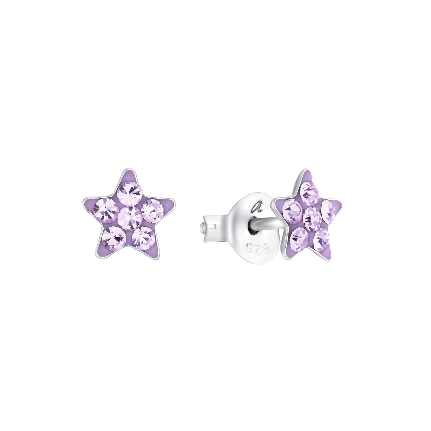 amor-amr-eg0004-stern-ohrstecker-925-silber-ohrringe-blau image 6