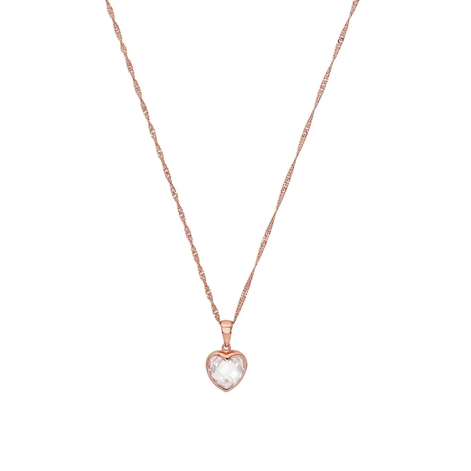 amor-2016012-herz-kette-ros-42-cm-zirkonia image 1