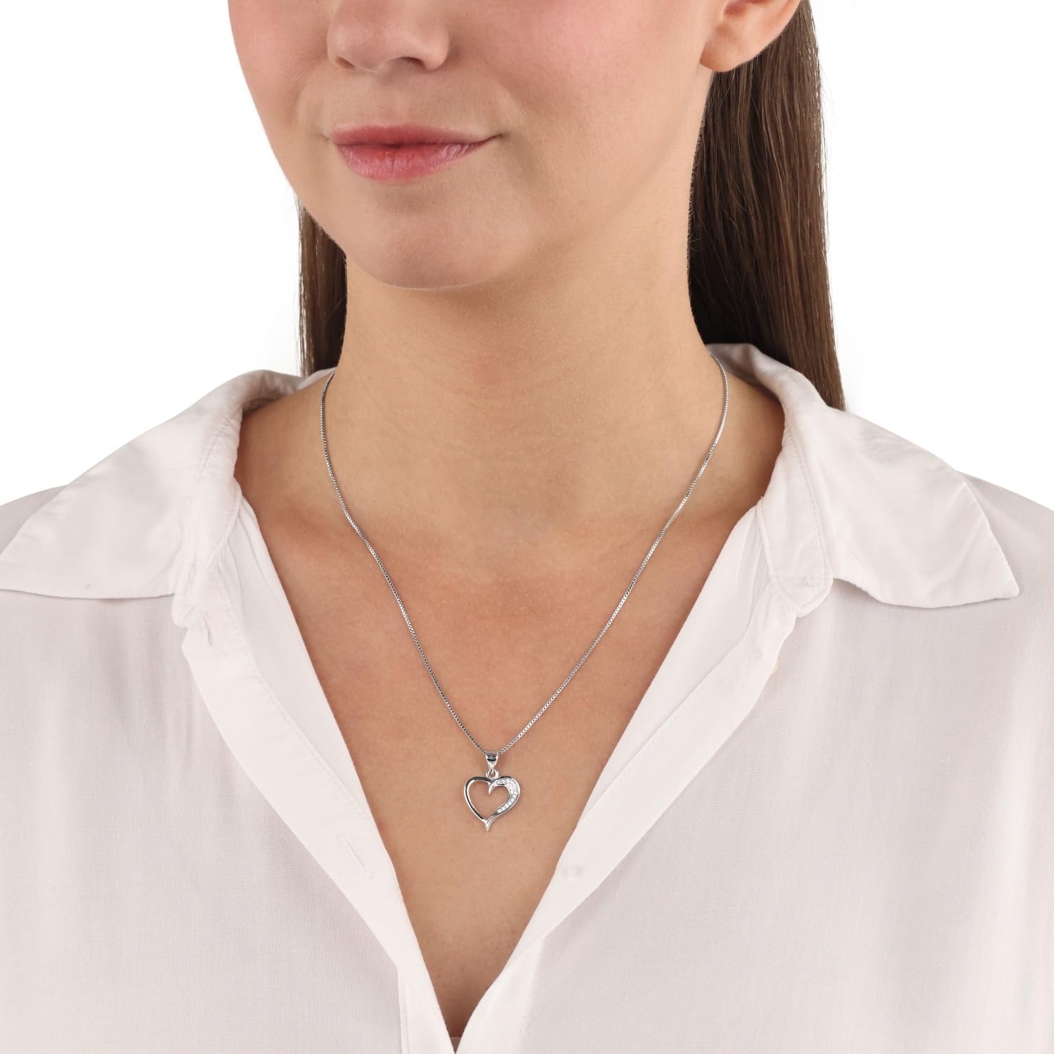 amor-halsschmuck-9964604-herz-kette-silber-45-cm image 2