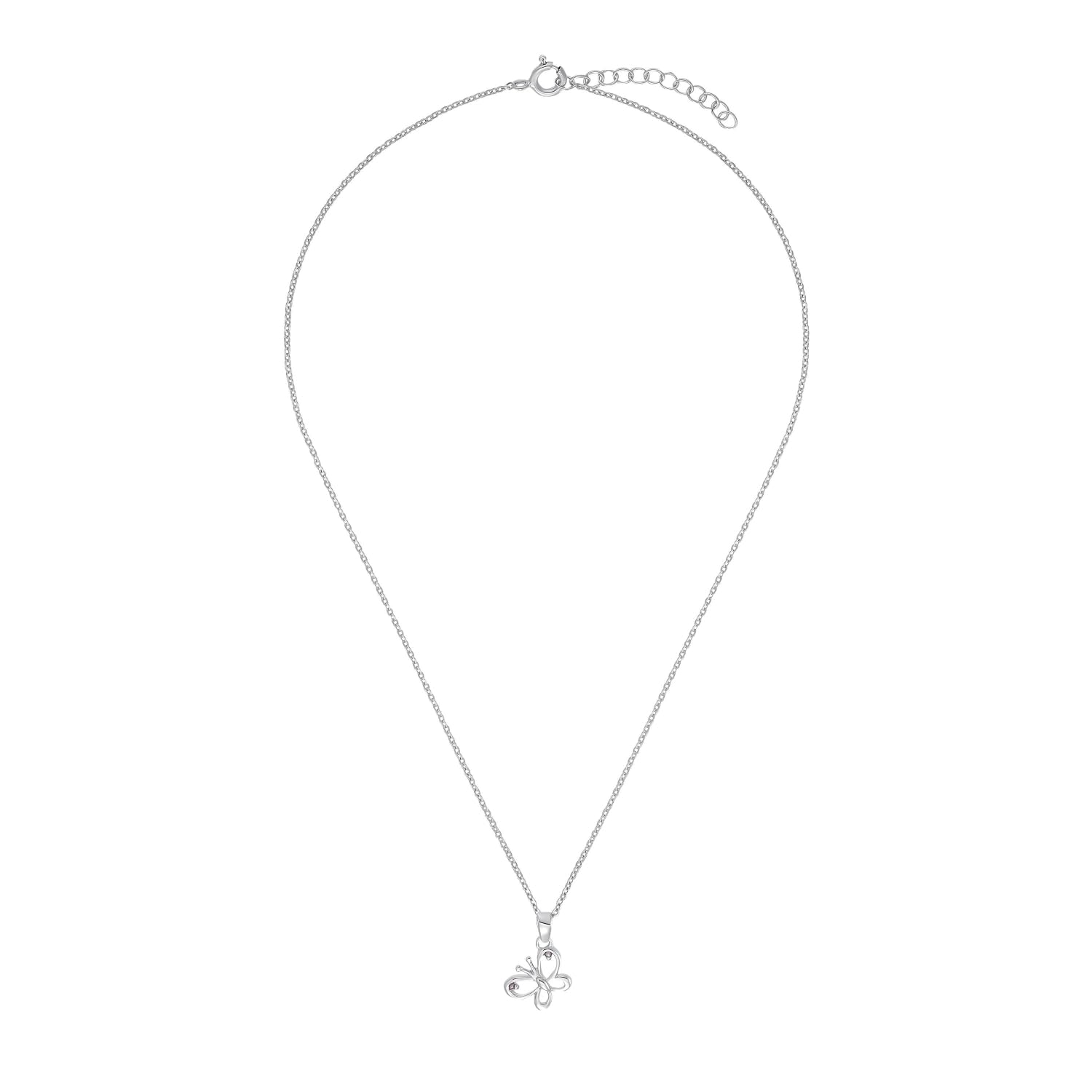 amor-halsschmuck-kinder-kette-schmetterling-silber-35-3cm image 3