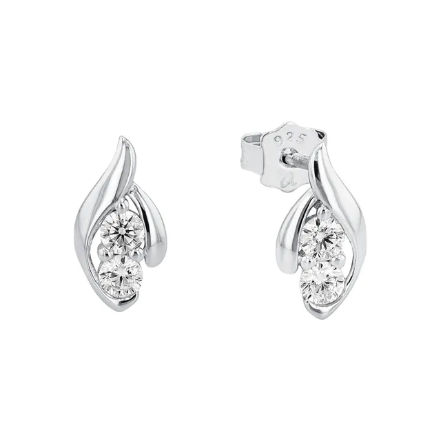 amor-ohrstecker-9963690-ohrringe-silber-zirkonia-1-2-cm image 1