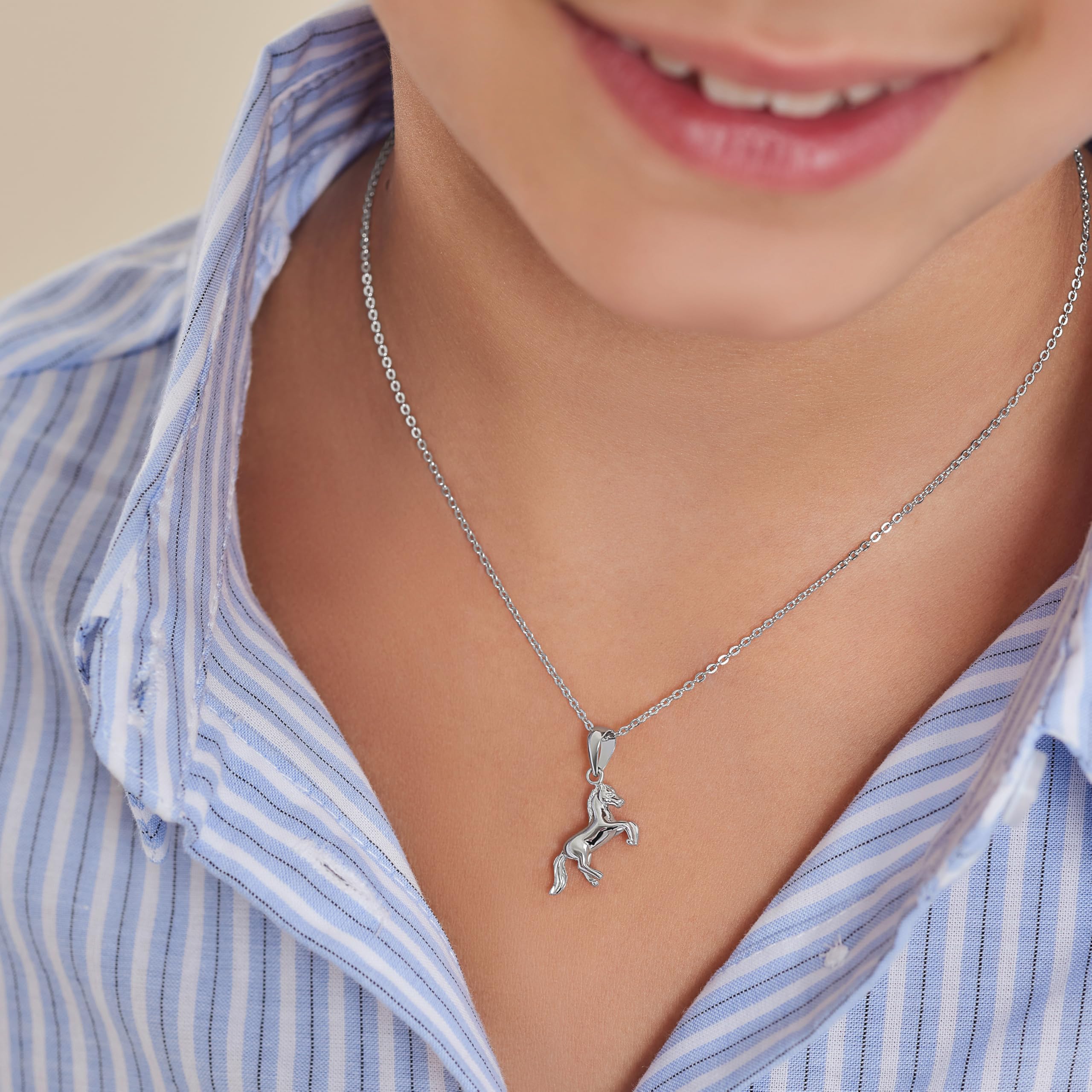 amor-halsschmuck-kette-925-silber-pferd-m-dchen image 2