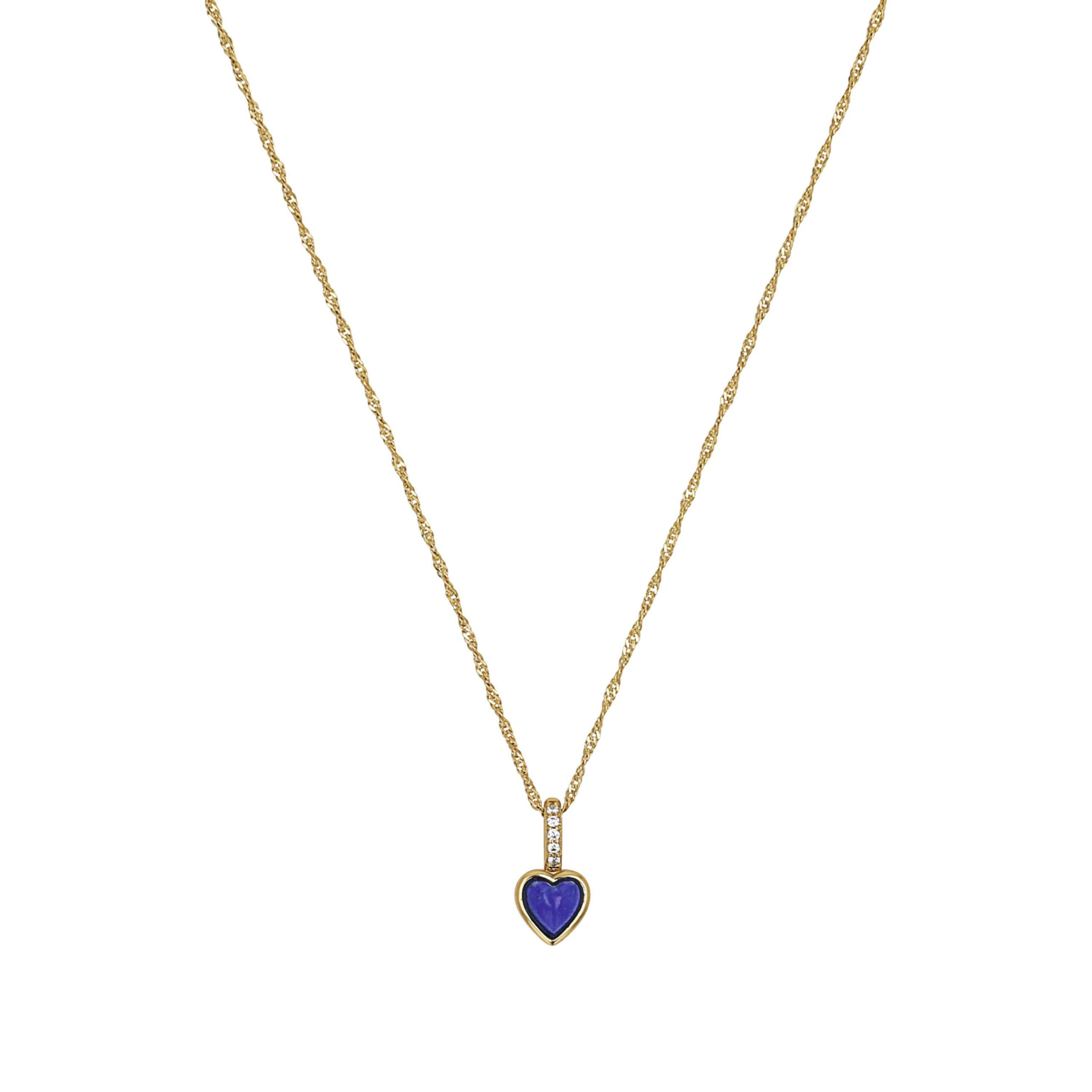 amor-halsschmuck-2100032-kette-herz-gold-mit-lapis image 1