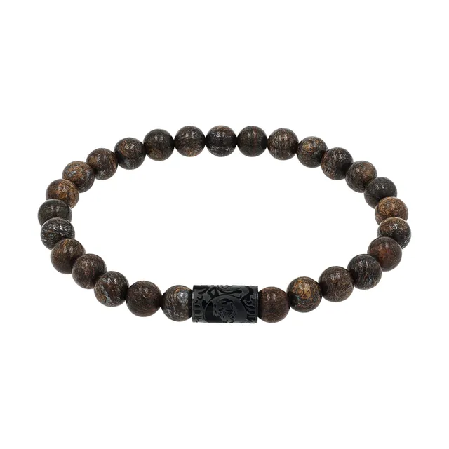 amor-universal-armband-edelstahl-schwarz-onyx-skorpion-19-cm image 1