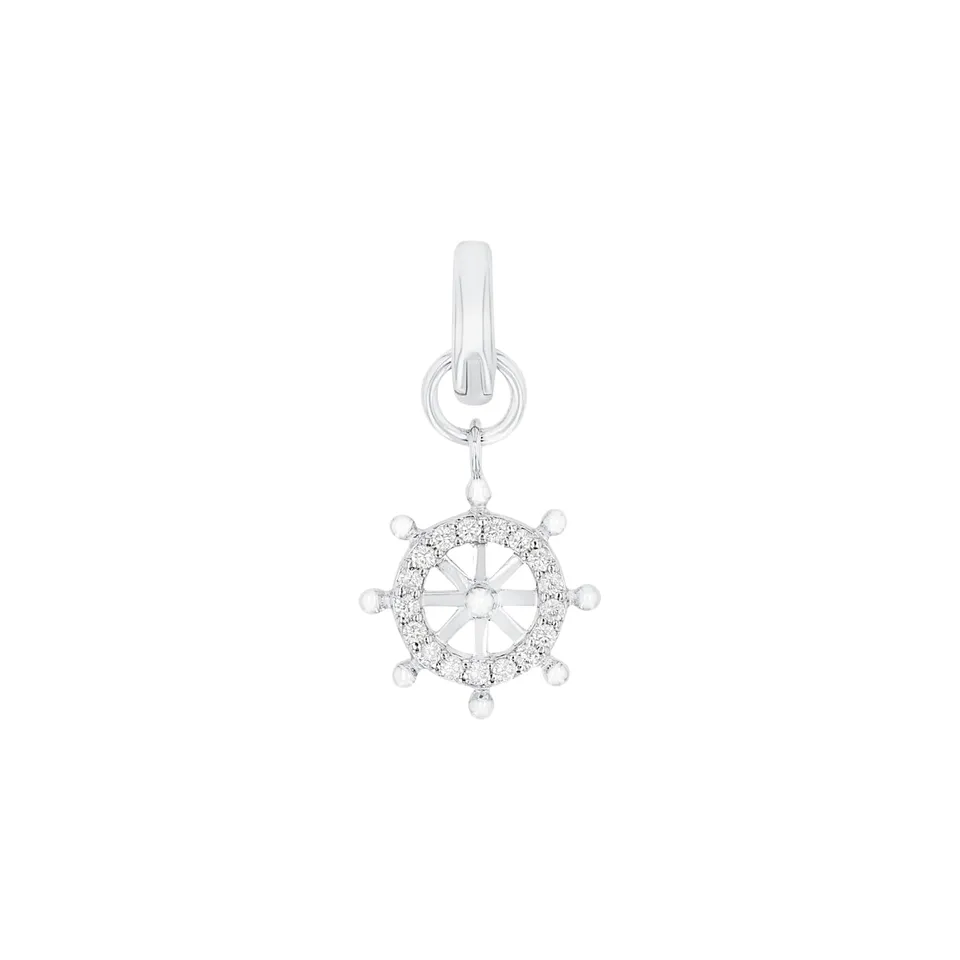 amor-charms-2038508-charm-steuerrad-wei-2-1-cm-zirkonia image 1