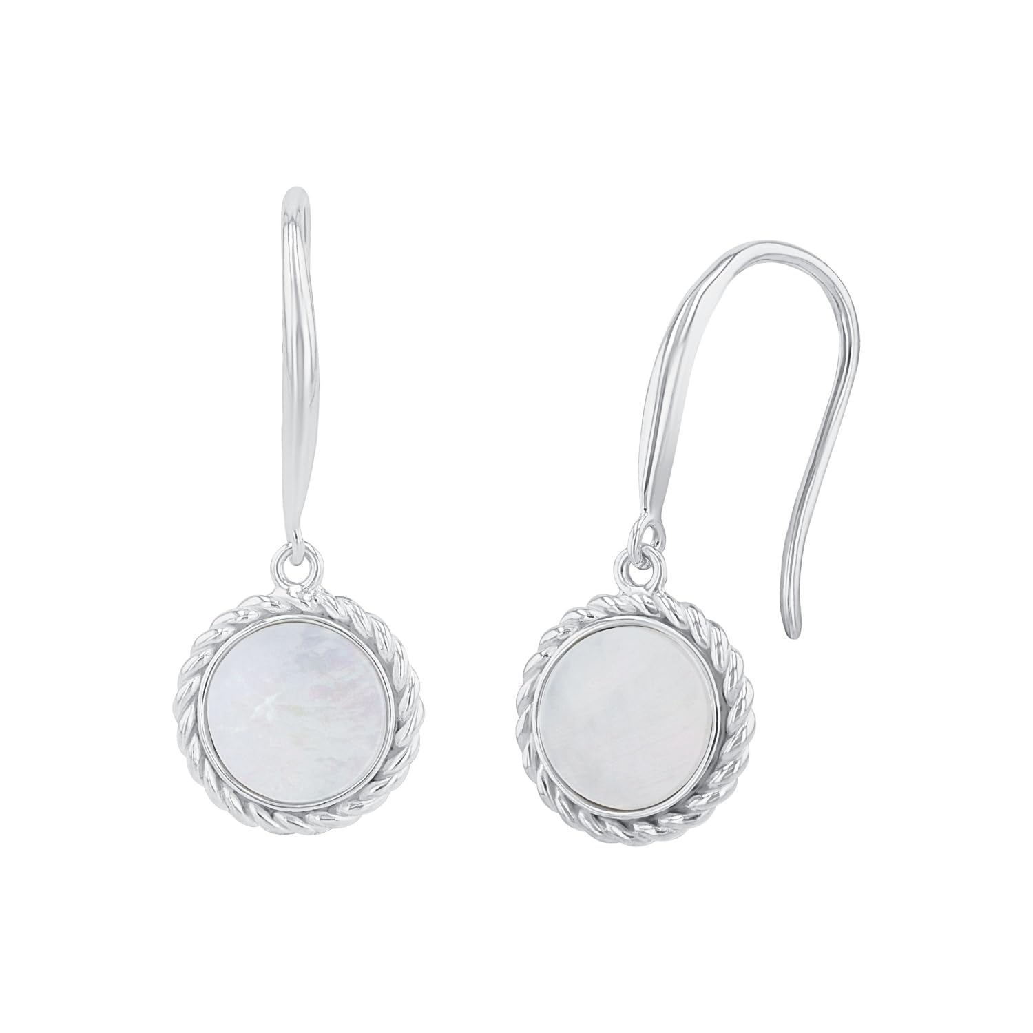 amor-ohrschmuck-ohrh-nger-2036015-silber-perlmutt-2-4-cm image 1