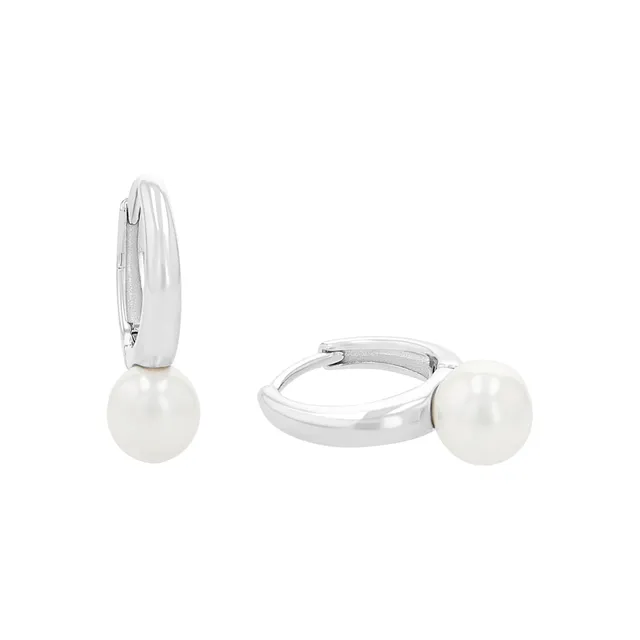 amor-ohrschmuck-2100165-creolen-silber-mit-perle-18mm image 1