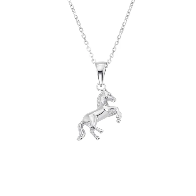 amor-halsschmuck-kette-925-silber-pferd-m-dchen image 1