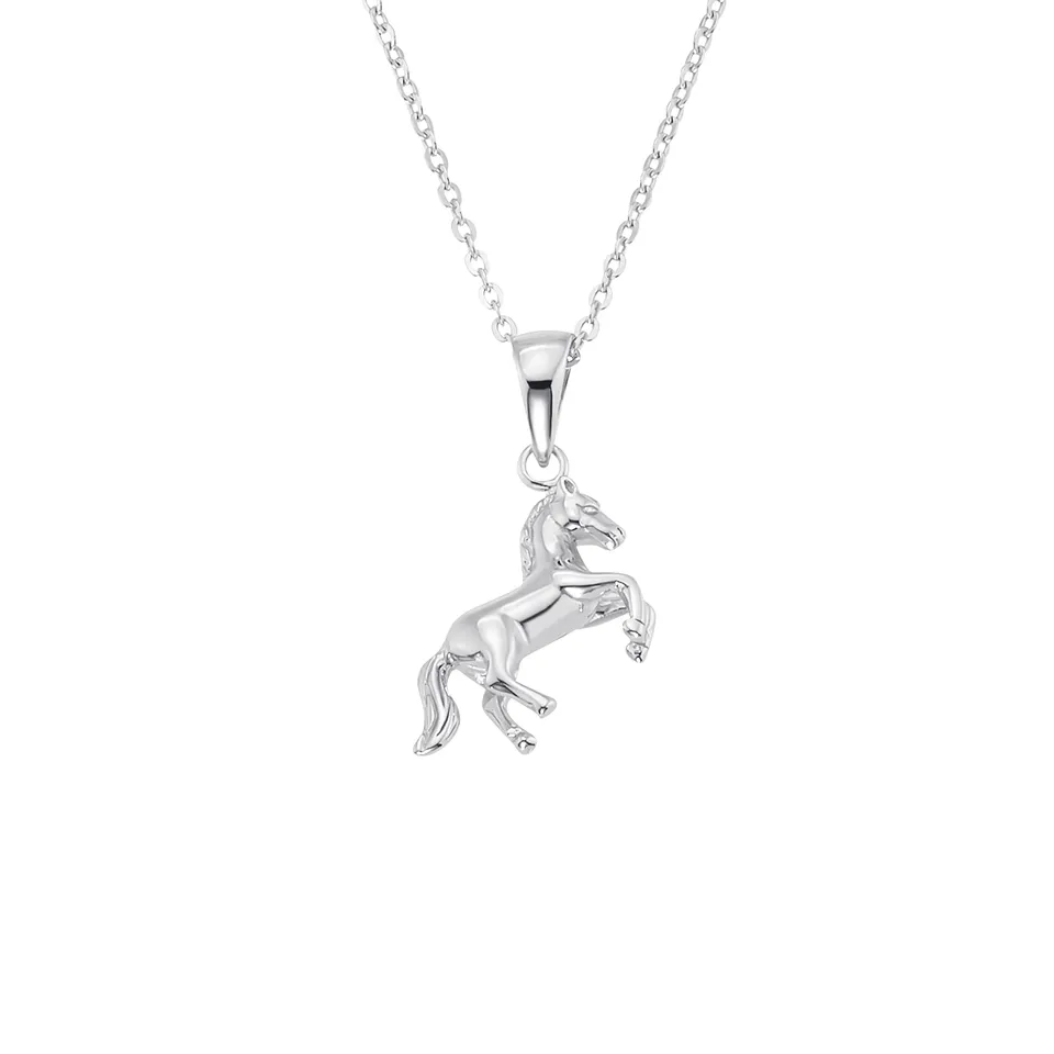amor-halsschmuck-kette-925-silber-pferd-m-dchen image 1