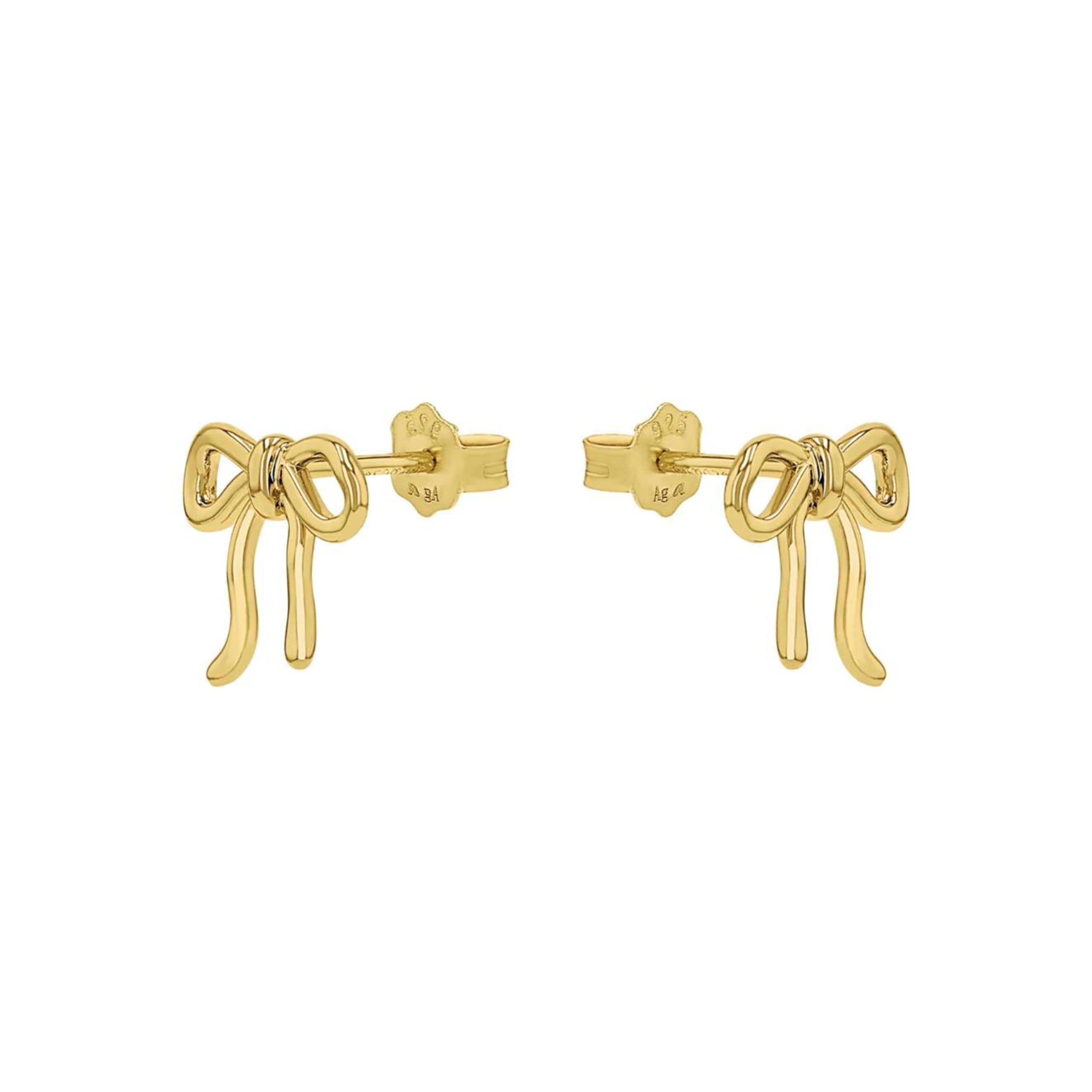 amor-2100178-ohrstecker-damen-gold-schleife-13-mm image 4