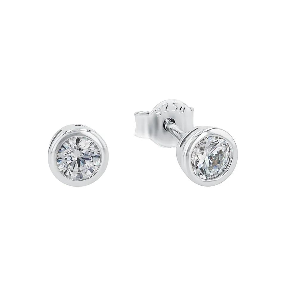 amor-ohrstecker-925-silber-mit-zirkonia-damen-ohrringe image 1