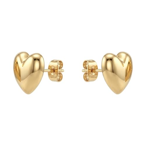amor-ohrschmuck-amr-e0044-herz-ohrstecker-vergoldet image 6