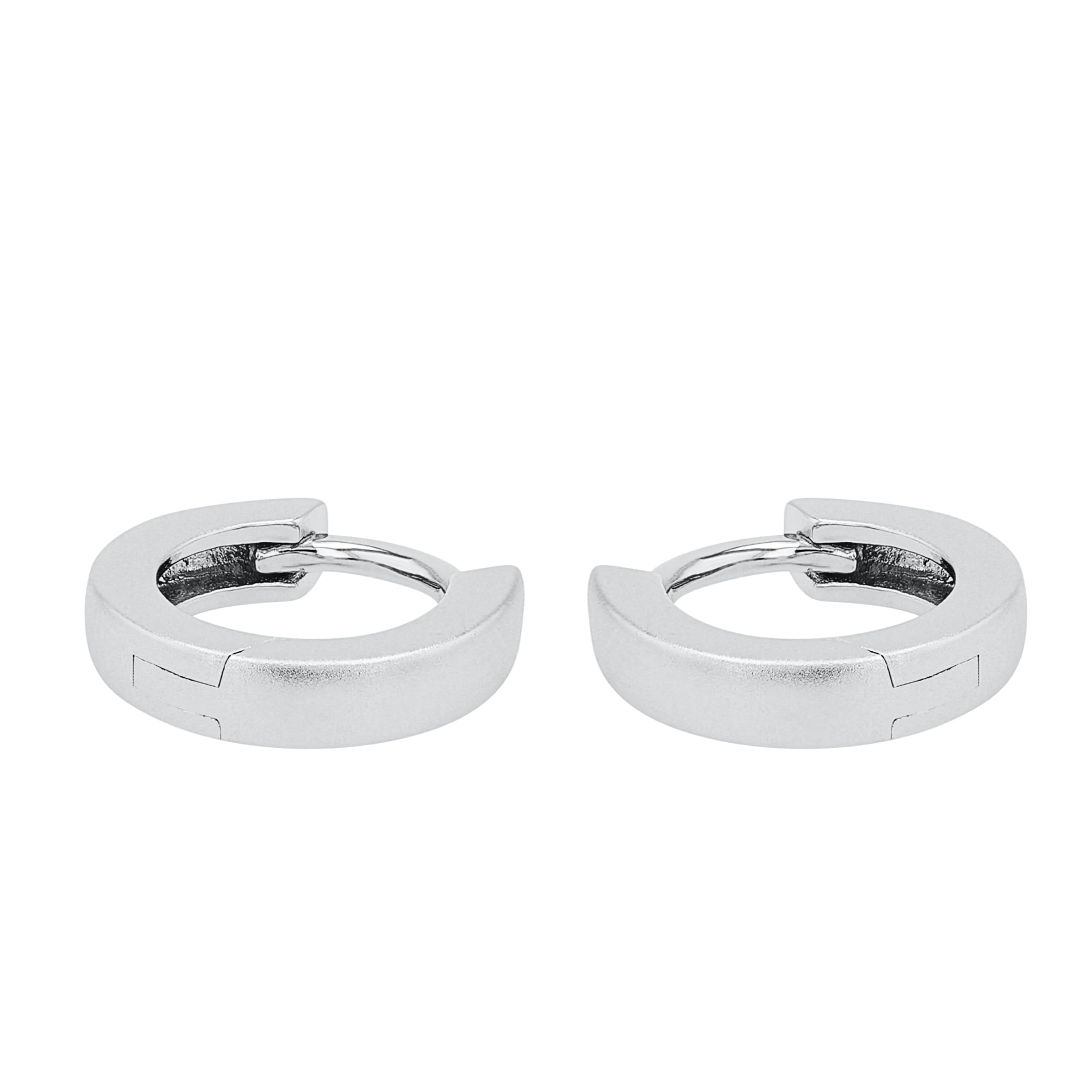 amor-classic-creolen-925-silber-unisex-creolen-schlicht image 5