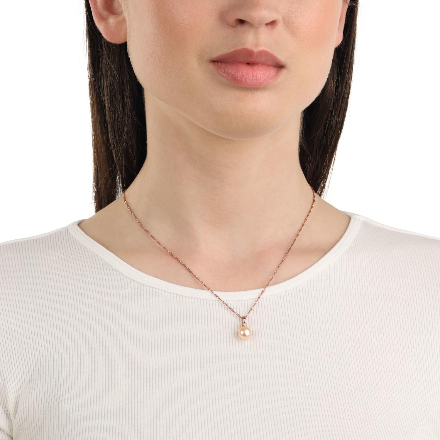amor-2022075-kette-silber-45cm-perle-zirkonia-rosa-geschenkbox image 2