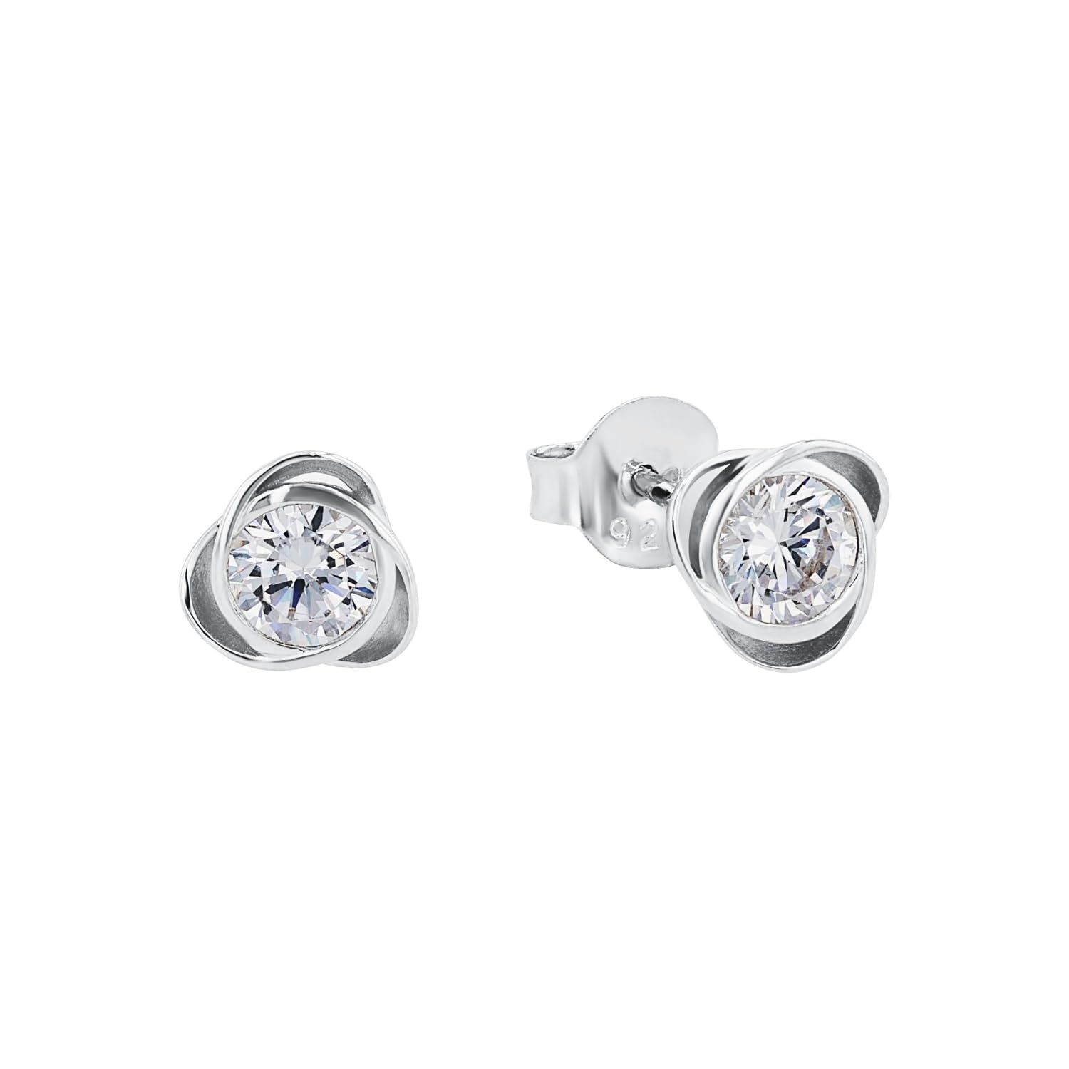 amor-ohrstecker-gold-damen-ohrringe-925-silber-8-mm image 1
