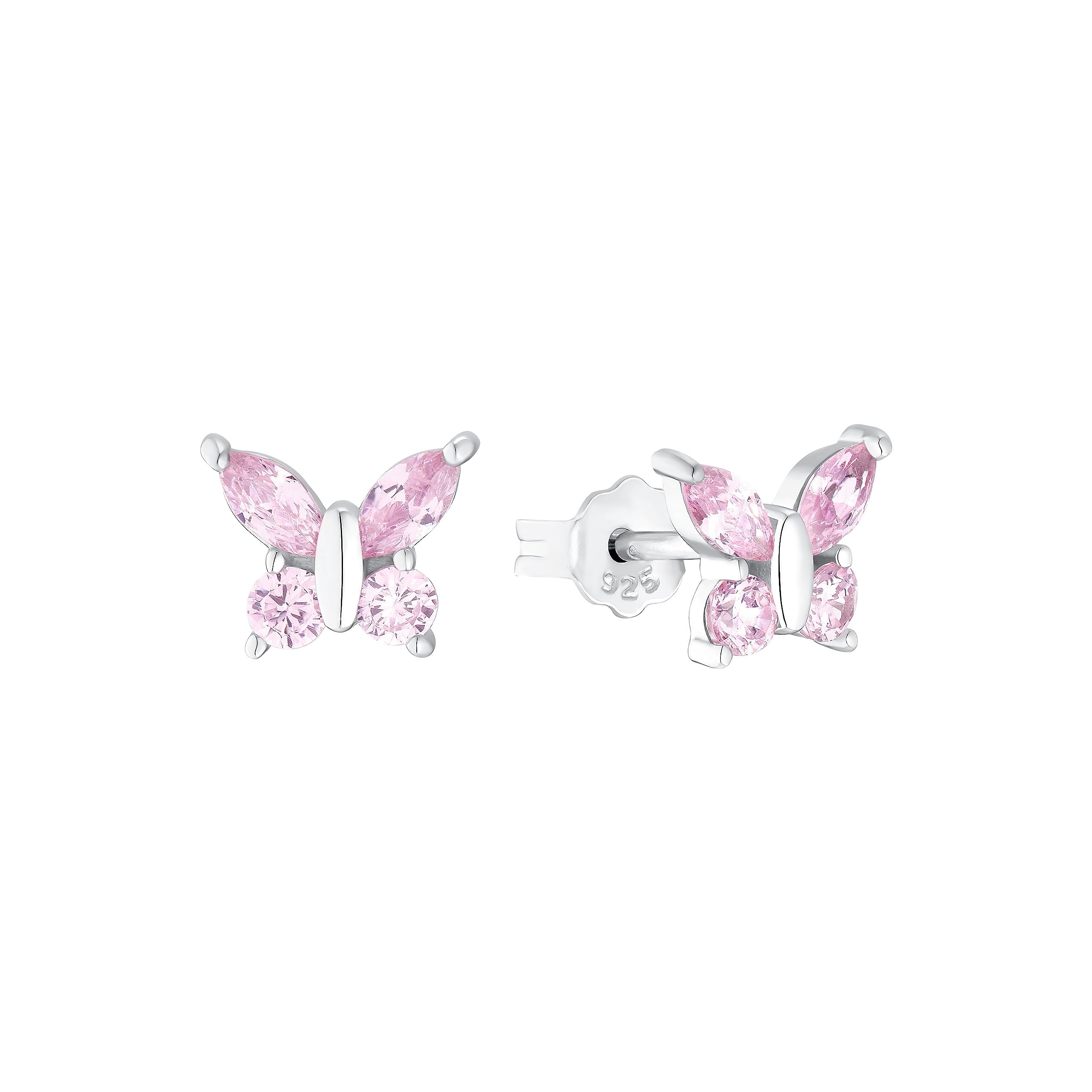 amor-ohrstecker-silber-925-wei-er-schmetterling-zirkonia image 7