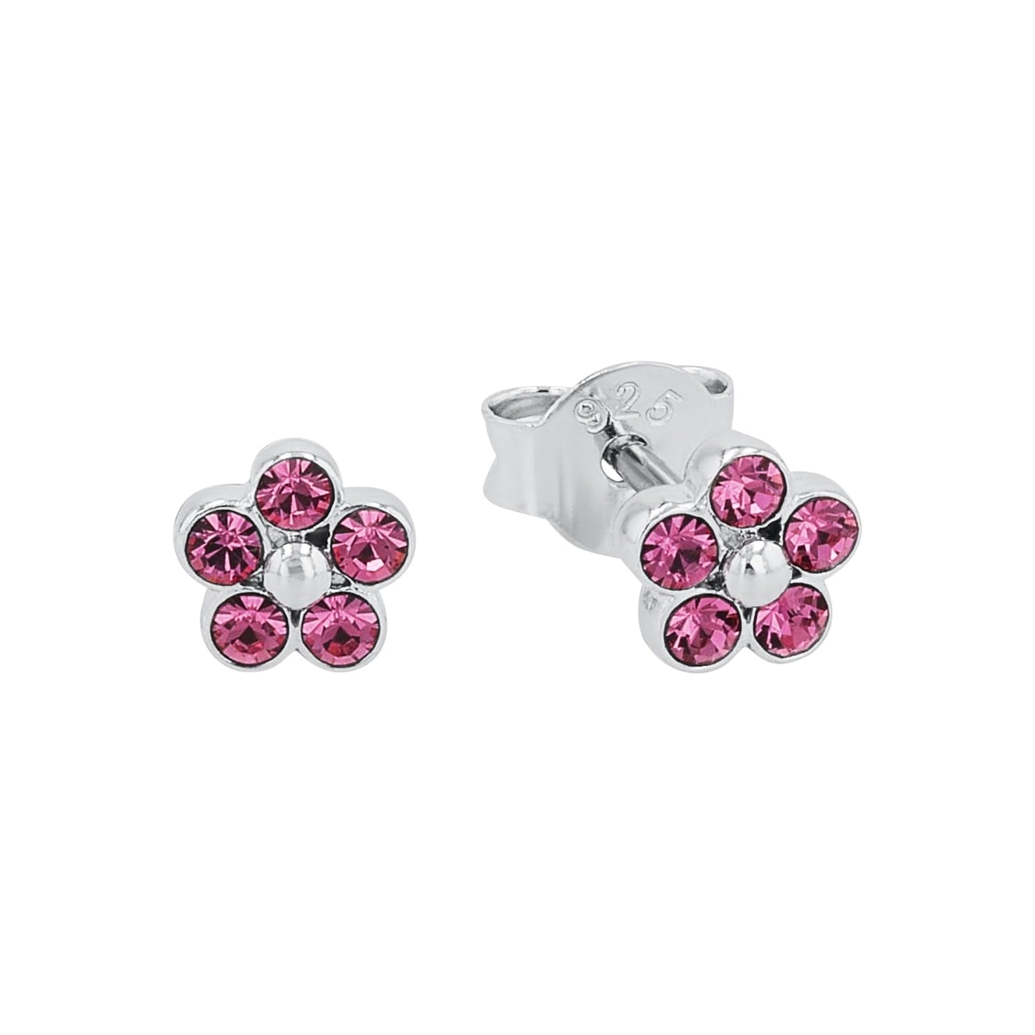 amor-amr-eg0001-blumen-ohrstecker-925-silber-ohrringe-rosa image 1