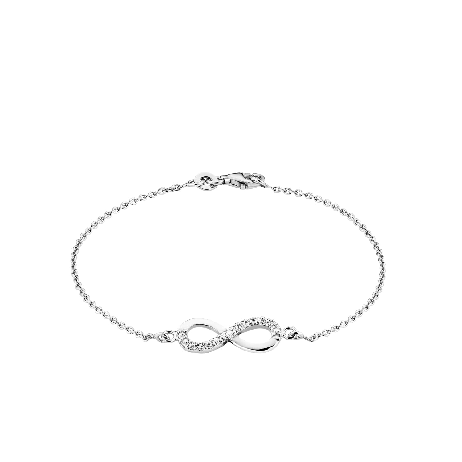 amor-armschmuck-infinity-armband-19cm-silber-zirkonia image 1