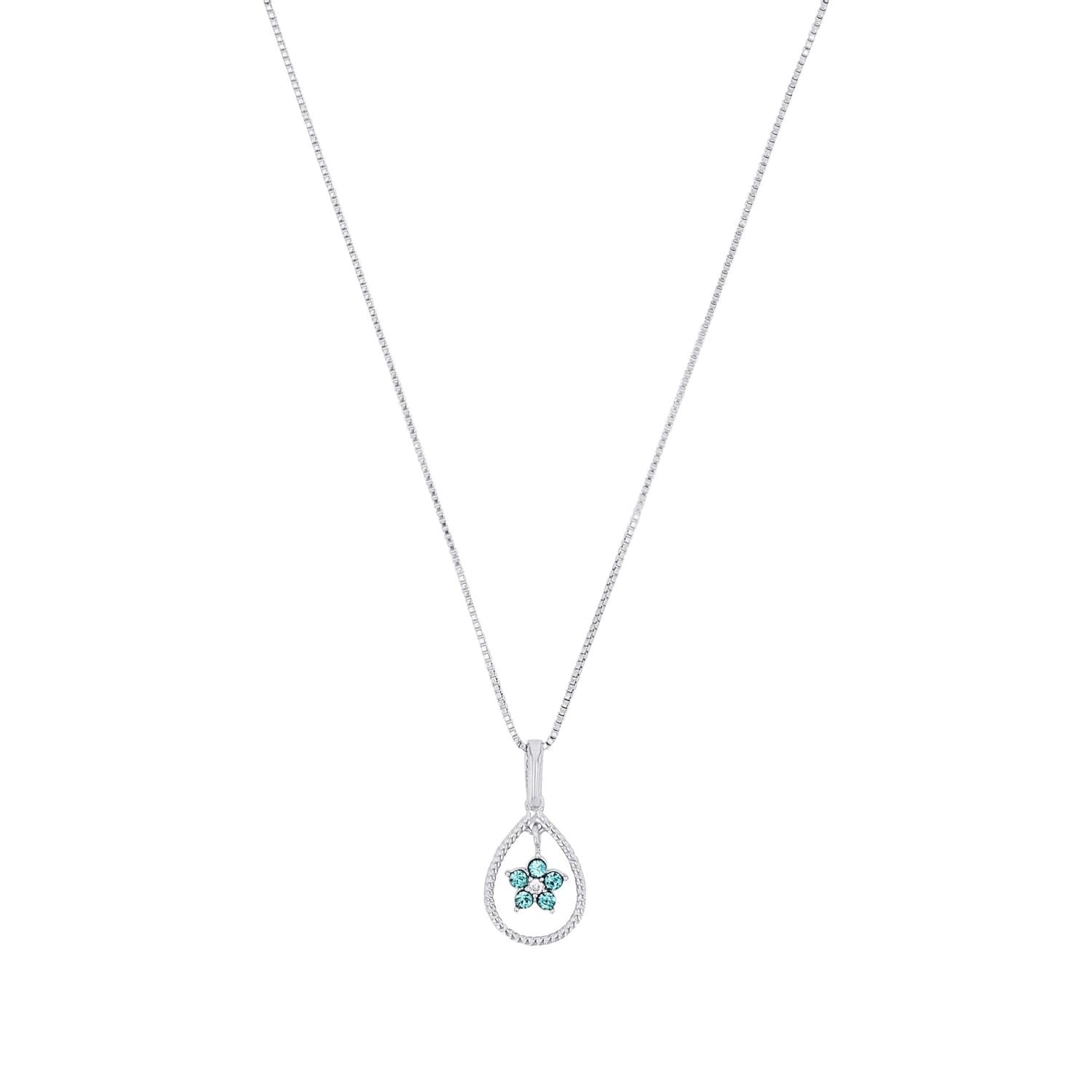 amor-2016436-kette-anh-nger-925-silber-blume-t-rkis-42-cm image 1