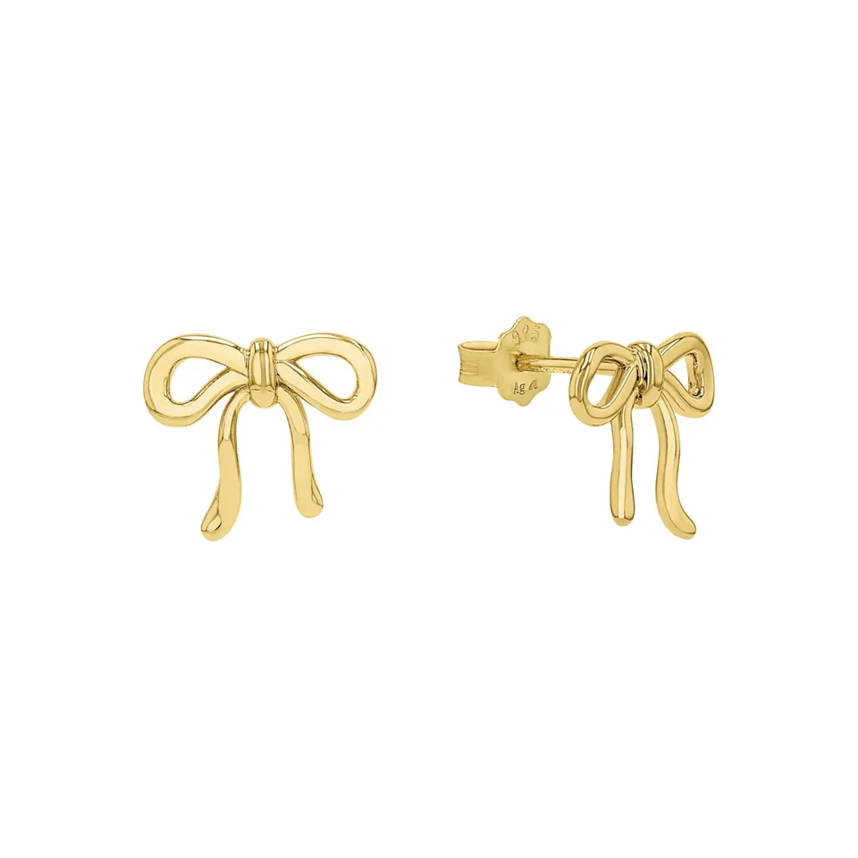 amor-2100178-ohrstecker-damen-gold-schleife-13-mm image 1