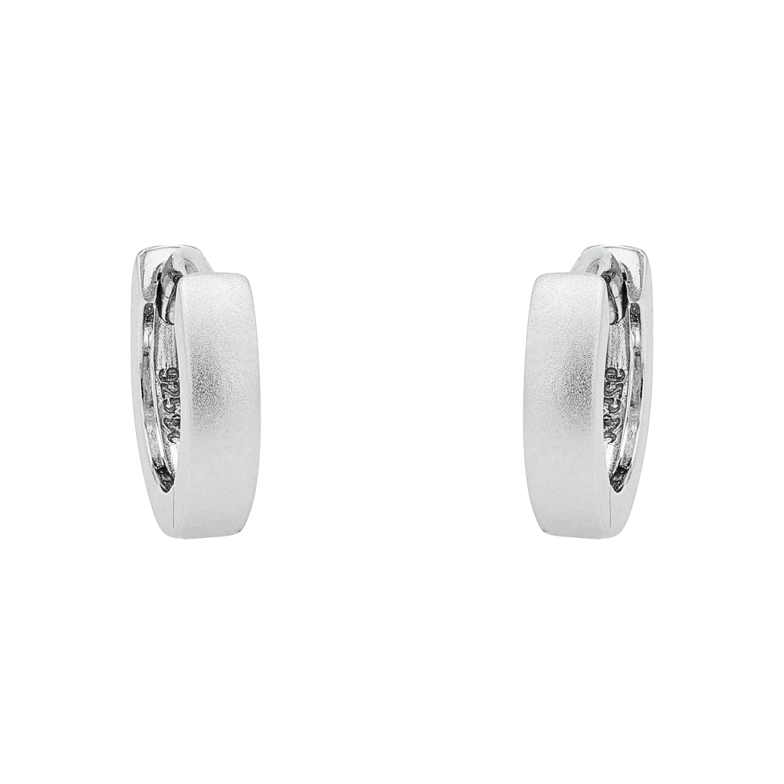 amor-classic-creolen-925-silber-unisex-creolen-schlicht image 3