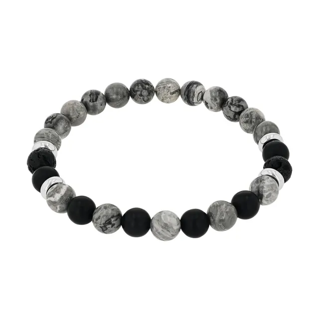 amor-2040294-armband-jaspis-schwarz-19-cm-herren image 1