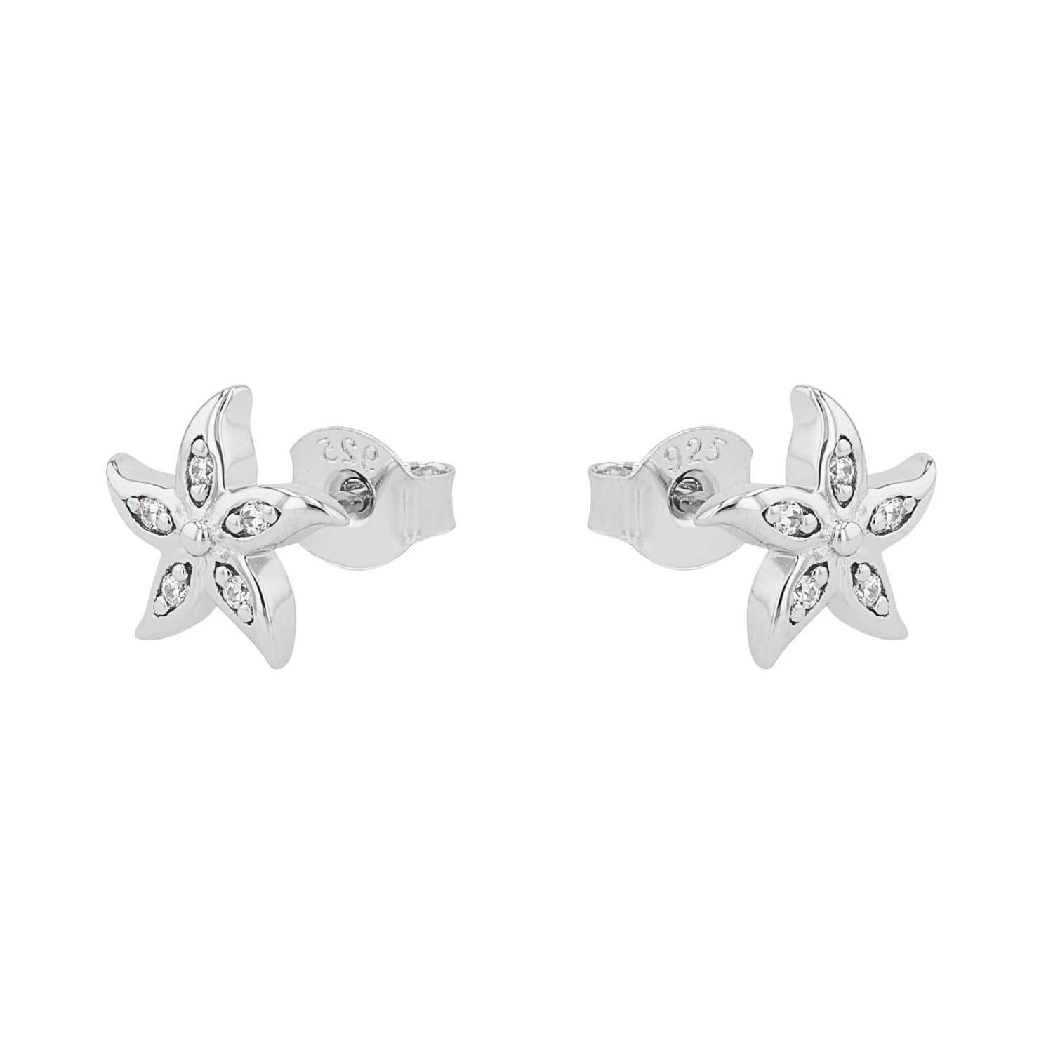 amor-seestern-ohrstecker-925-silber-gold-damen image 3