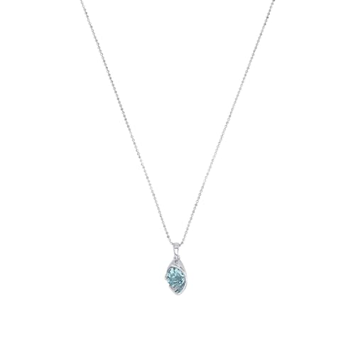 amor-halsschmuck-kette-anh-nger-45-cm-blau-zirkonia image 7