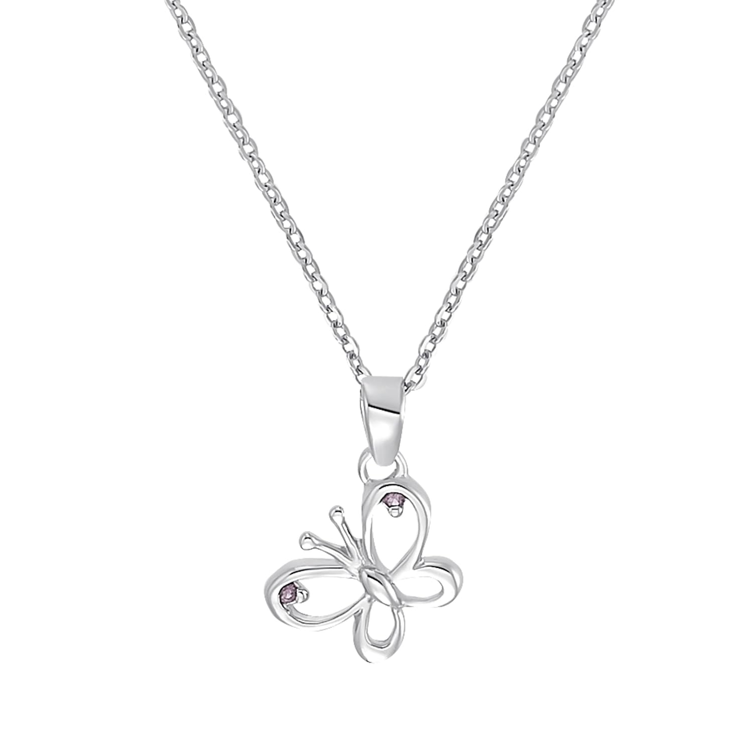 amor-halsschmuck-kinder-kette-schmetterling-silber-35-3cm image 1