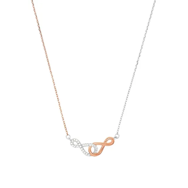 amor-kette-anh-nger-9123971-infinity-bicolor-42-3-cm image 1