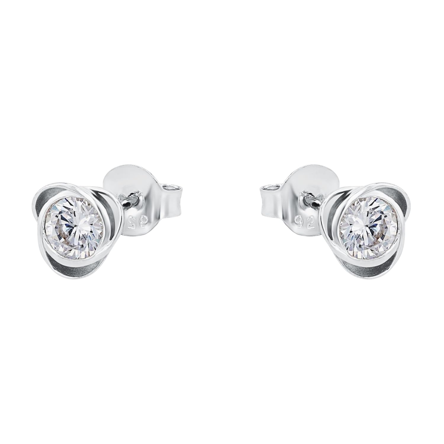 amor-ohrstecker-gold-damen-ohrringe-925-silber-8-mm image 3