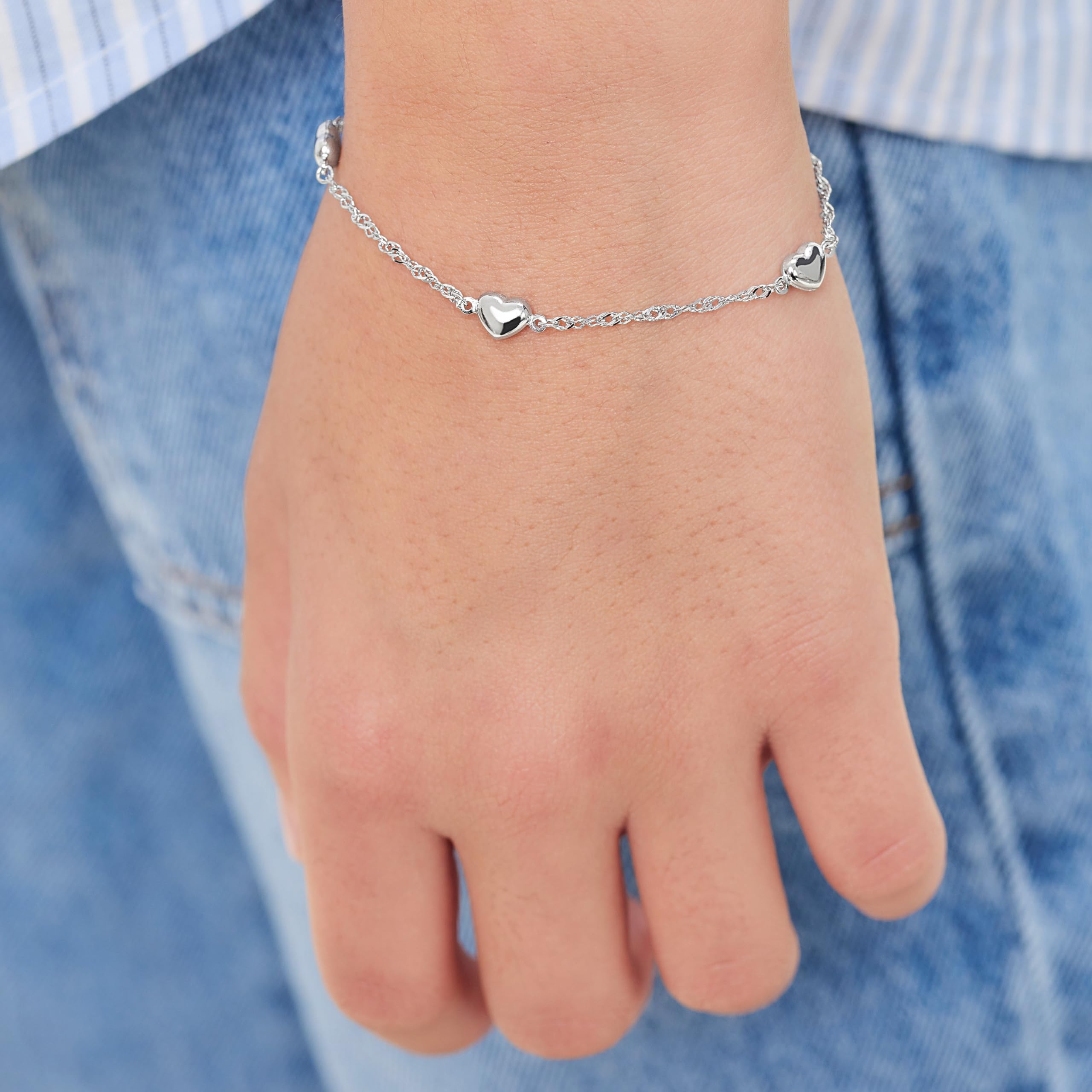 amor-armschmuck-herzen-armband-925-silber-kinder image 3