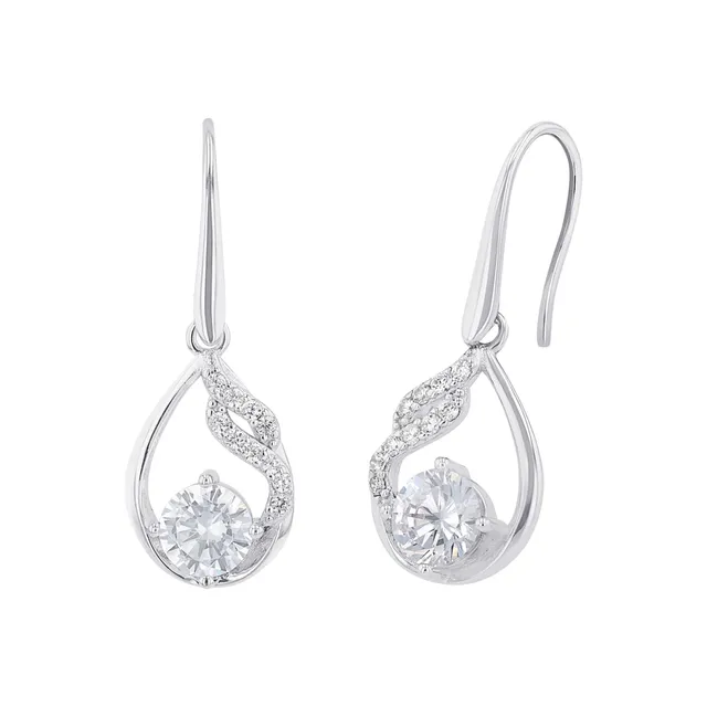 amor-ohrschmuck-ohrh-nger-2026273-silber-zirkonia-2-9-cm image 1