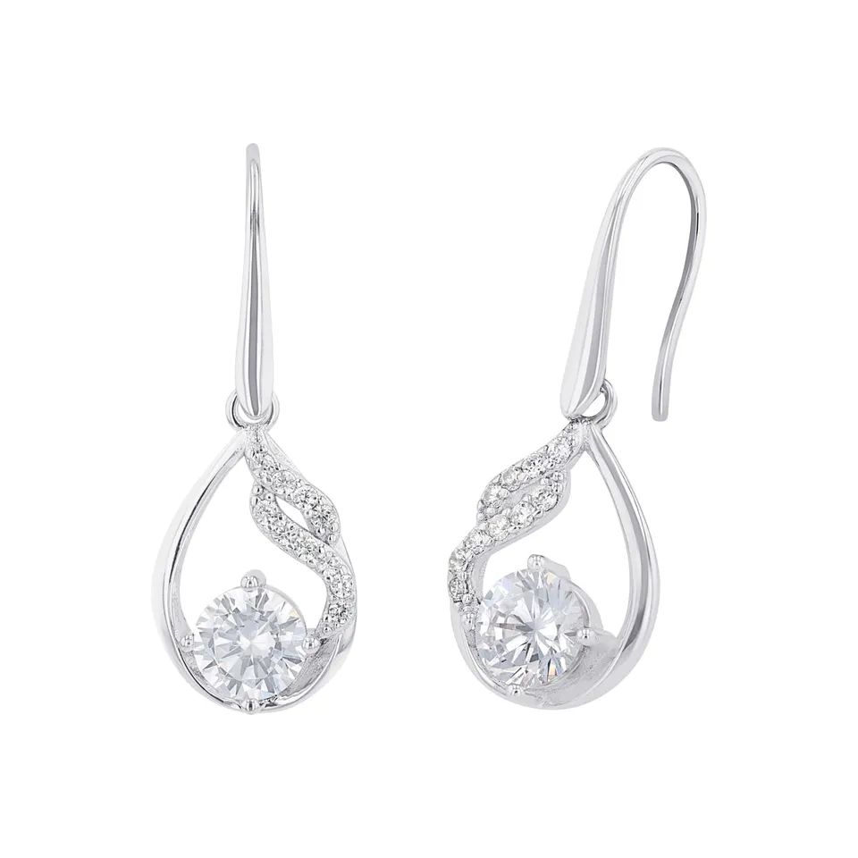 amor-ohrschmuck-ohrh-nger-2026273-silber-zirkonia-2-9-cm image 1