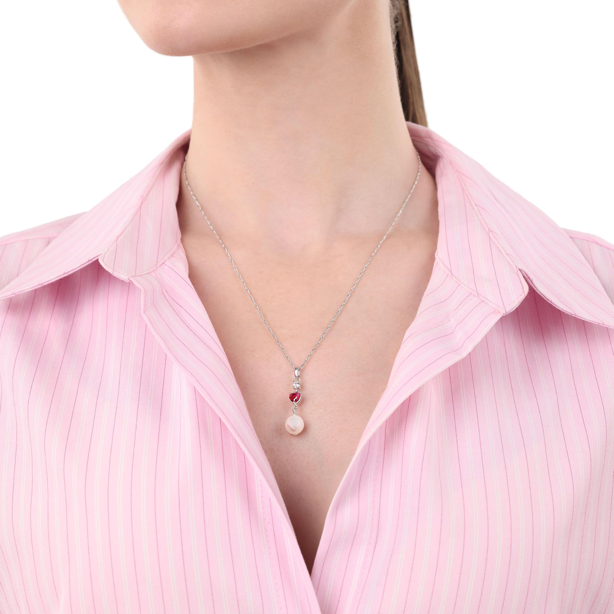 amor-halsschmuck-2100169-kette-herz-silber-mit-perle image 2