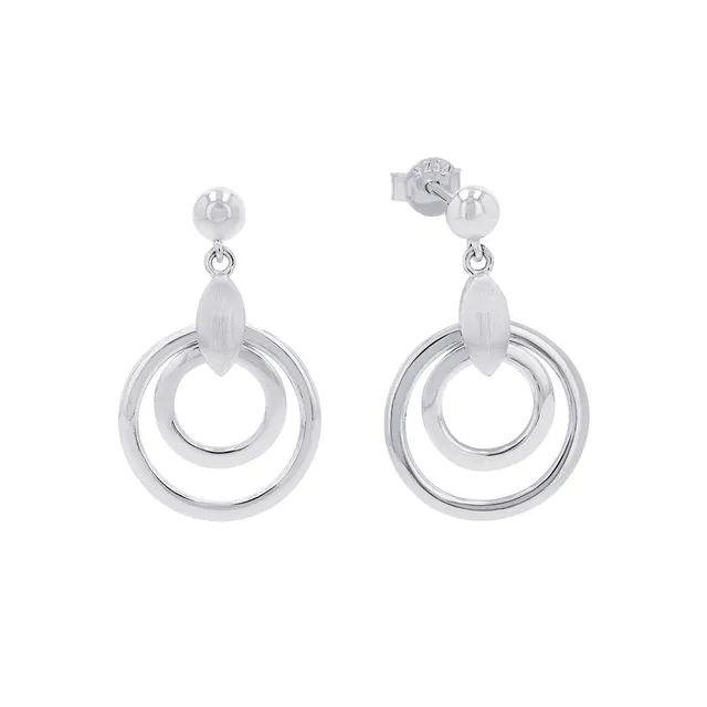 amor-ohrschmuck-2017165-ohrh-nger-silber-2-7-cm-kreise image 1