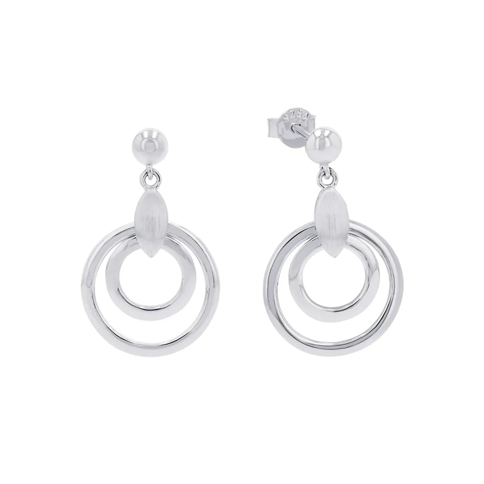 amor-ohrschmuck-2017165-ohrh-nger-silber-2-7-cm-kreise image 1