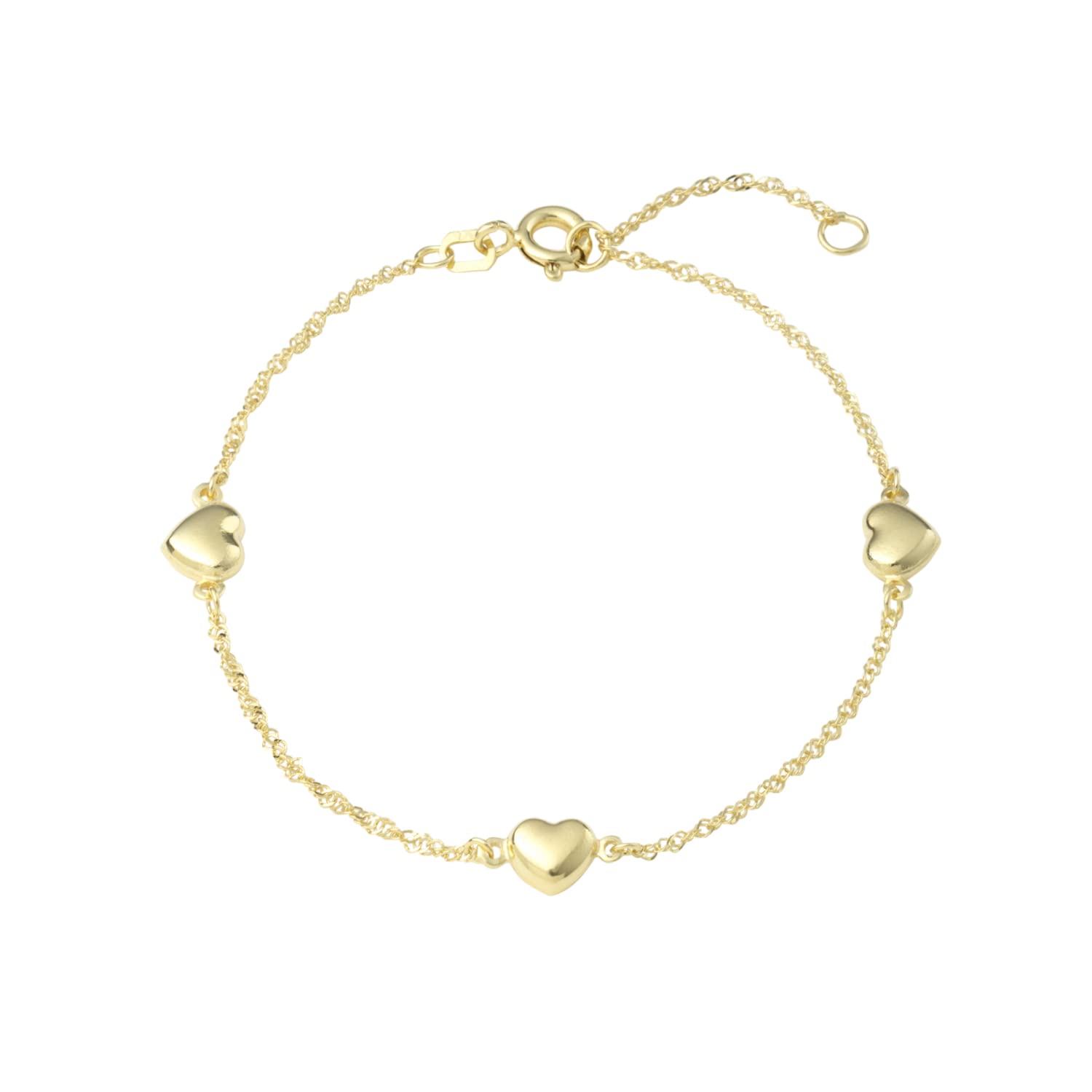 amor-armschmuck-damen-armband-herz-gold-17-2cm-2031153 image 1