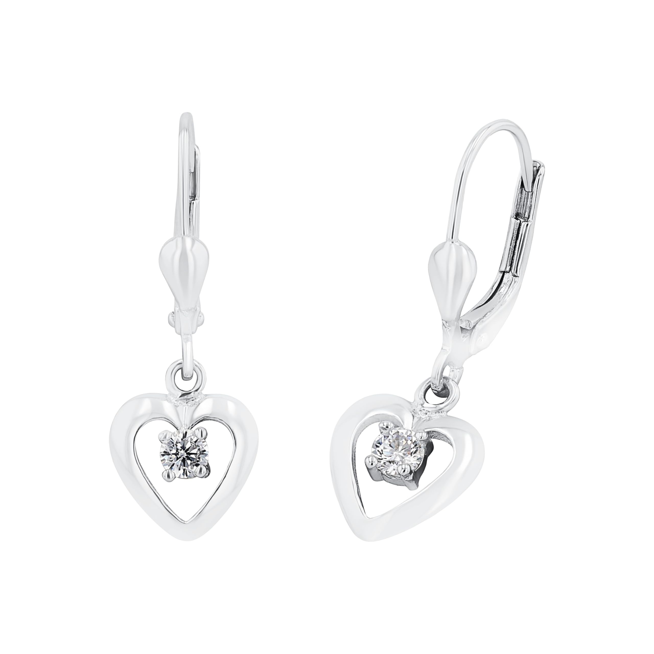 amor-ohrschmuck-ohrh-nger-925-silber-zirkonia-kinder image 1