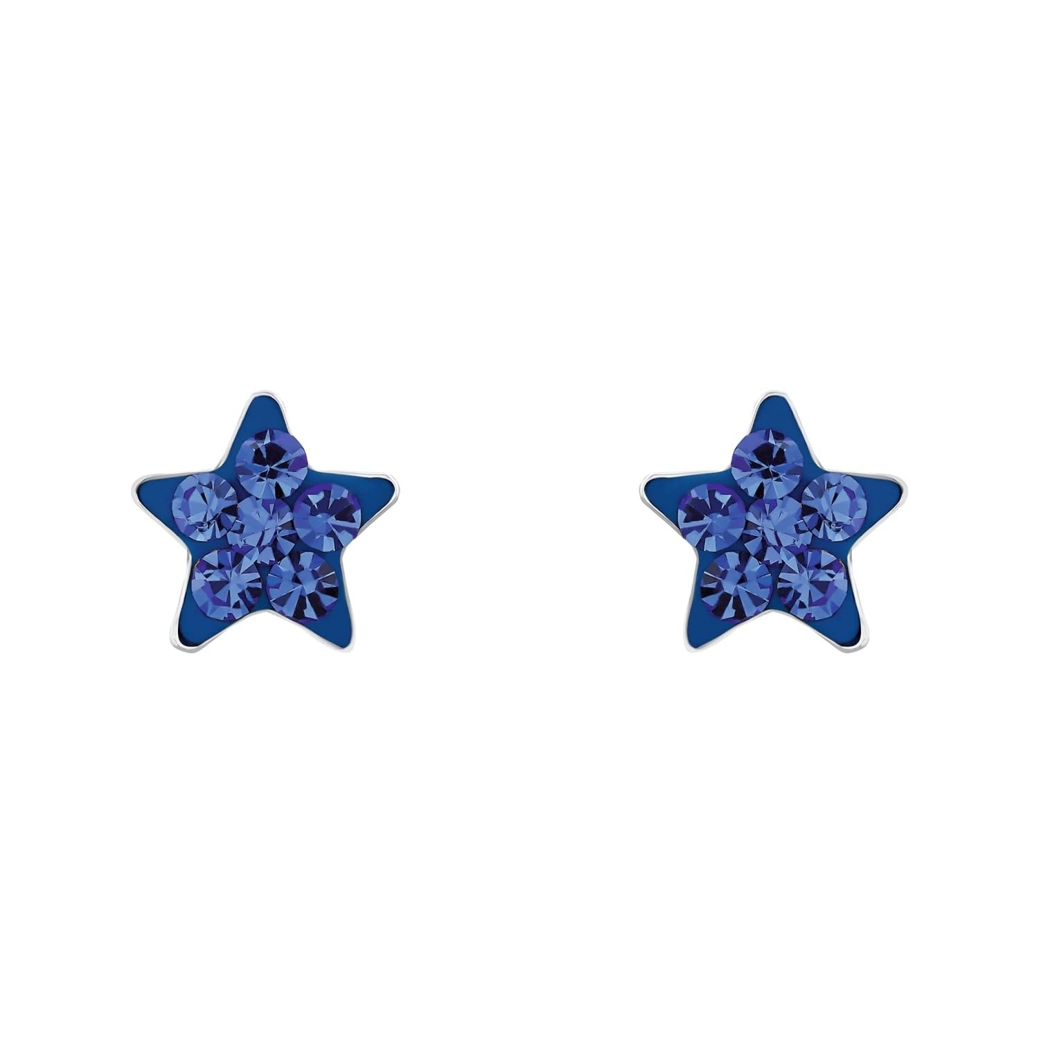 amor-amr-eg0004-stern-ohrstecker-925-silber-ohrringe-blau image 2