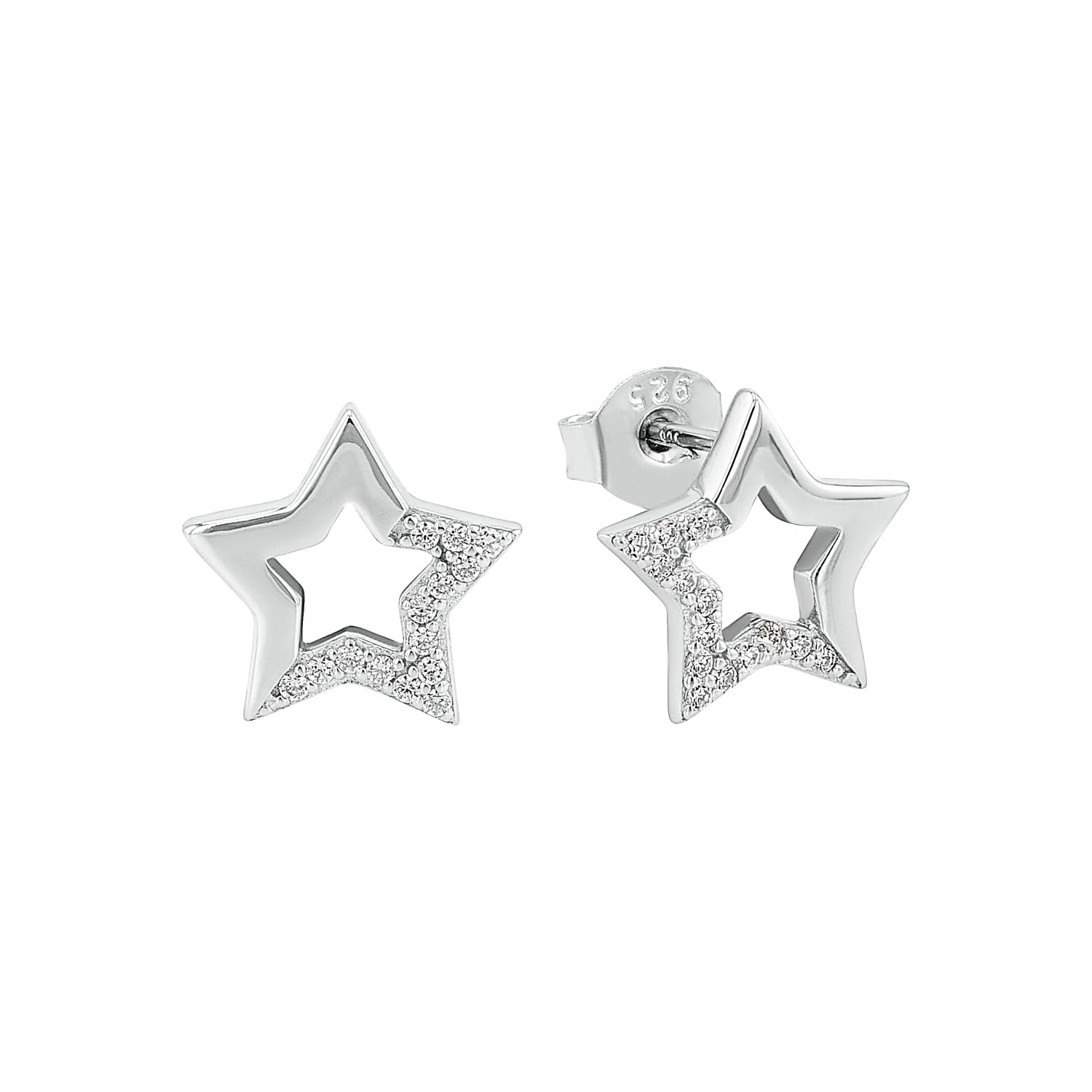 amor-2022066-stern-ohrstecker-925-silber-1-2-cm image 1