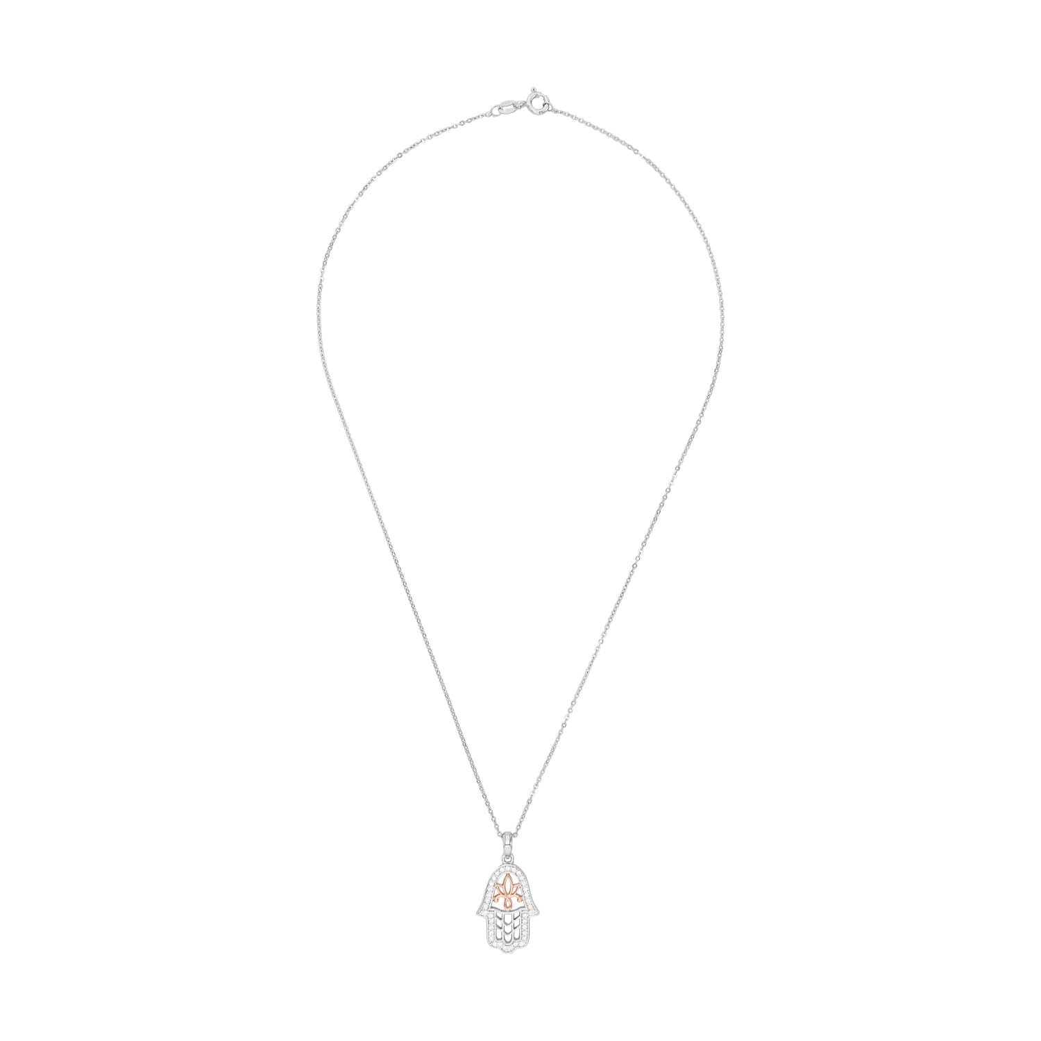 amor-halsschmuck-2022401-halskette-hamsa-hand-bicolor-45-cm image 4