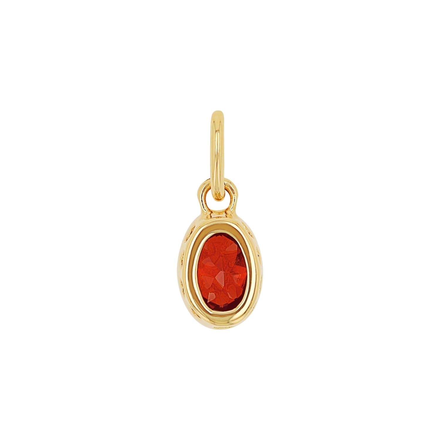 amor-halsschmuck-kette-gold-oval-zirkonia-rot-vergoldet image 5