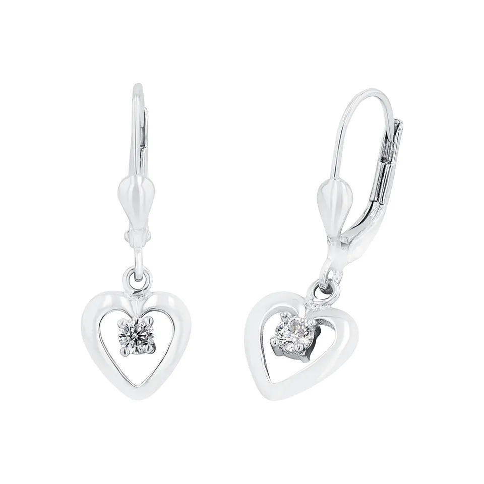 amor-ohrschmuck-ohrh-nger-925-silber-zirkonia-kinder image 1