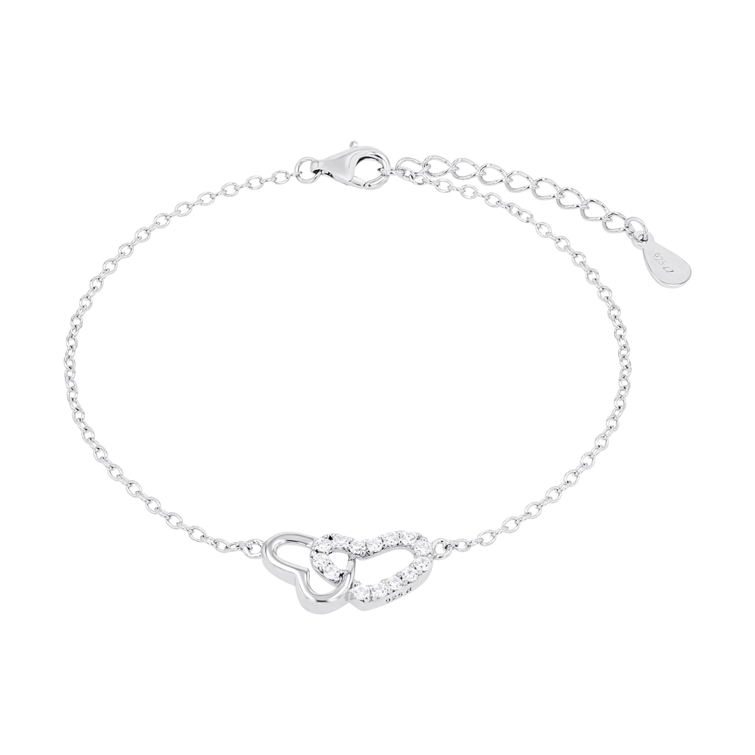 amor-2017178-armband-herz-wei-17-3-cm-925-silber image 1
