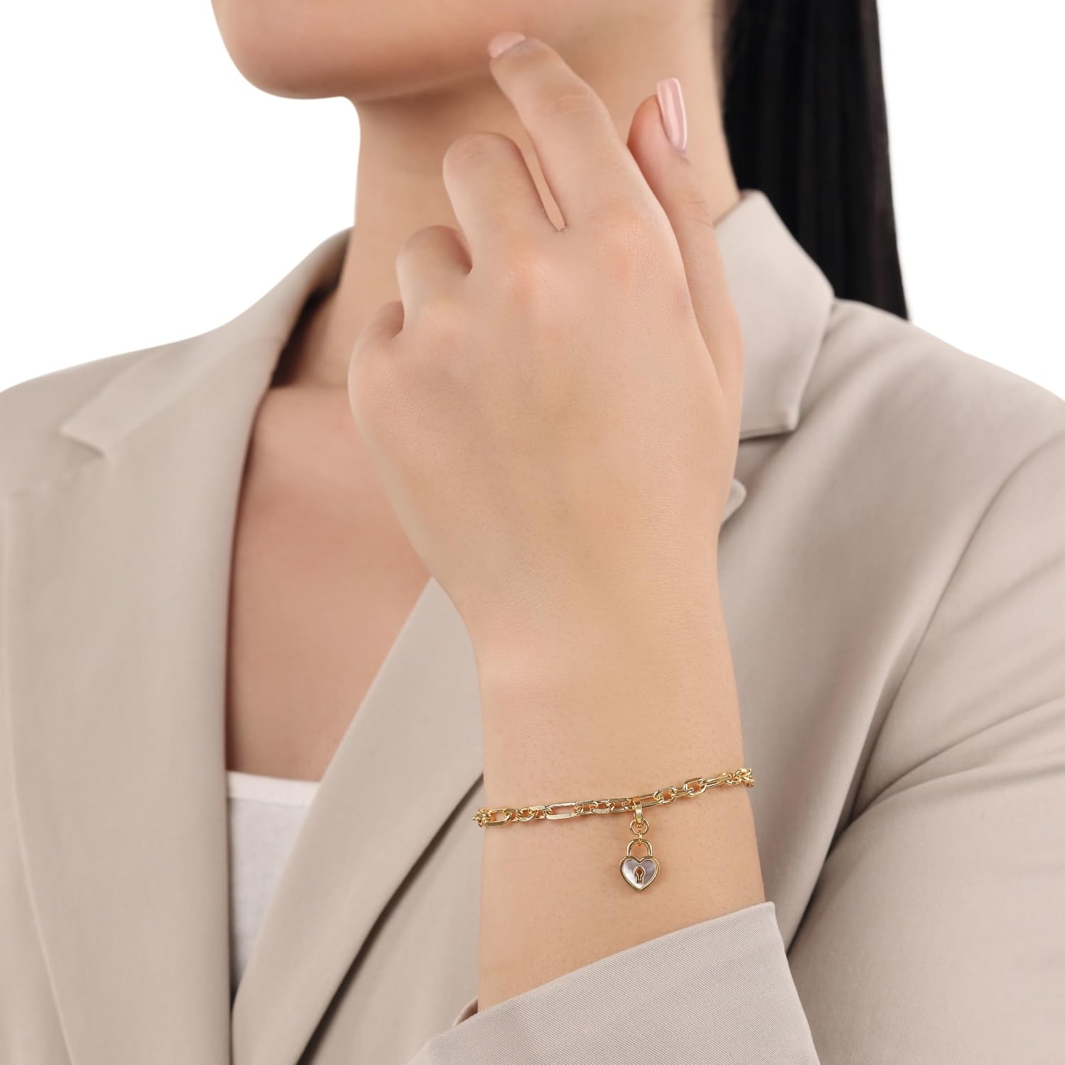amor-charms-charm-bicolor-silber-gold-zirkonia-anh-nger image 2